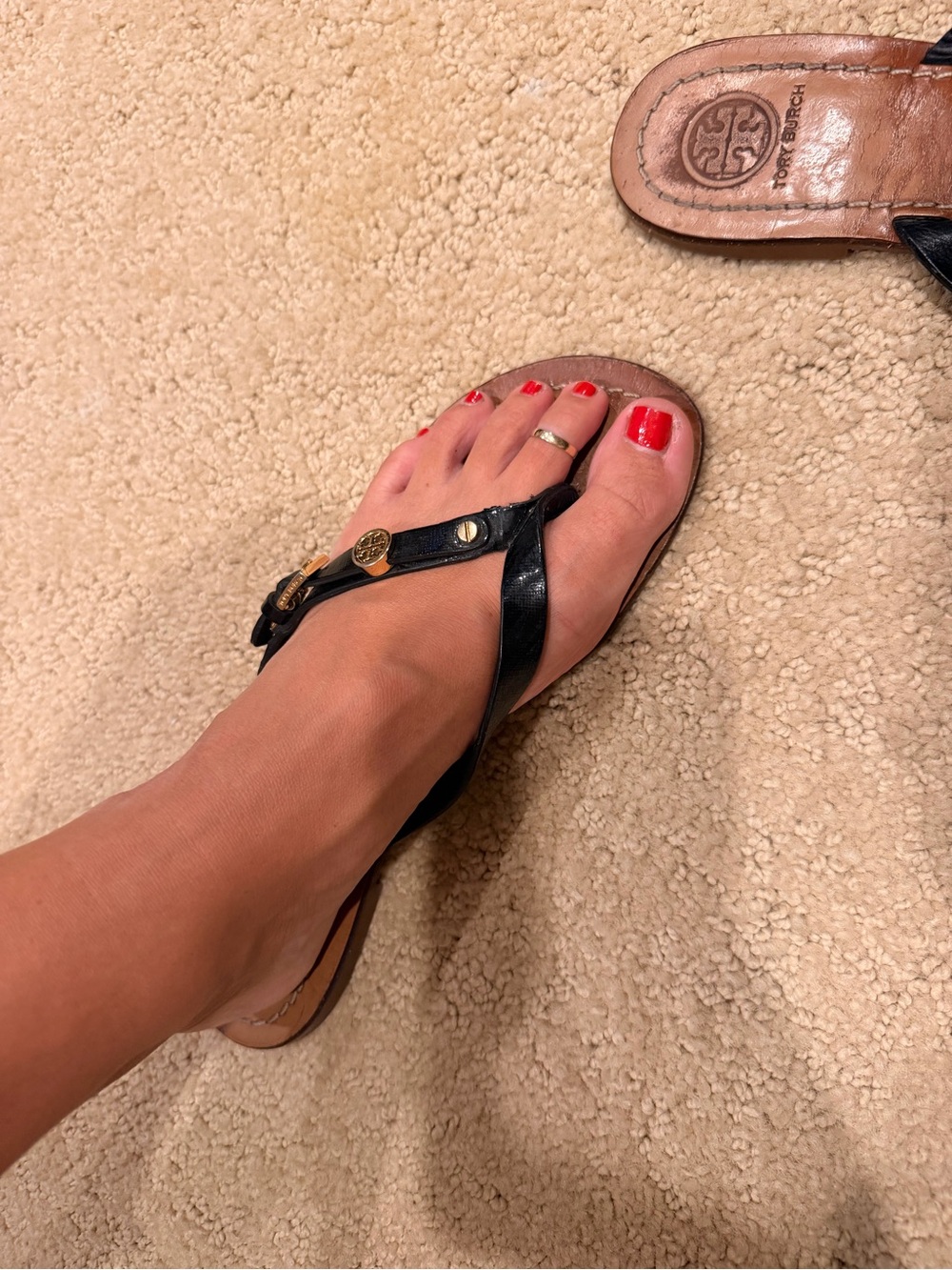 Tory Burch black flip-flops